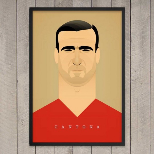 Tableau football prints Eric Cantona