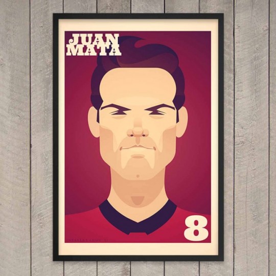 Tableau football prints Juan Mata