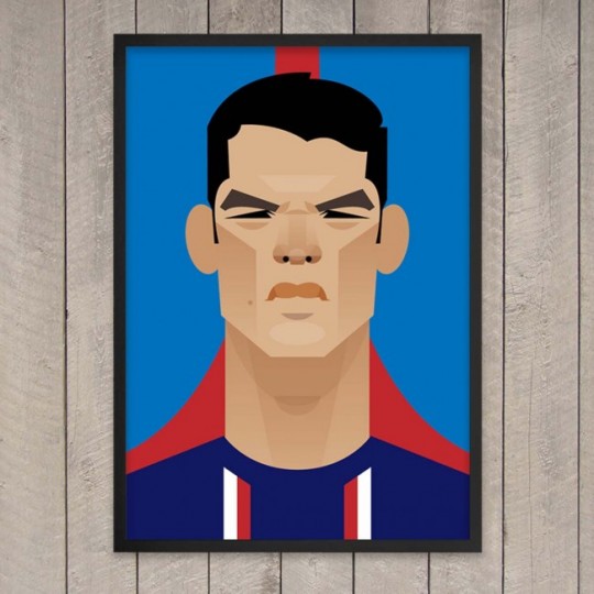 Tableau football prints Thiago Silva