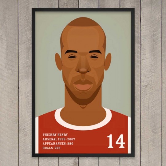 Tableau football prints Thierry Henry