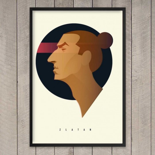 Tableau football prints Zlatan