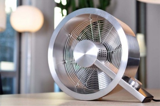 Ventilateur design en aluminium brossé Q