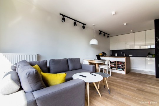 Inspiration déco : un petit appartement avec une décoration scandinave Inspiration cuisine Scandinave