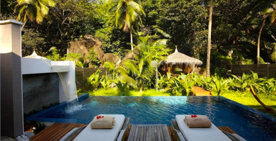 Hotel Hlton Labriz Seychelles - massage en plein air