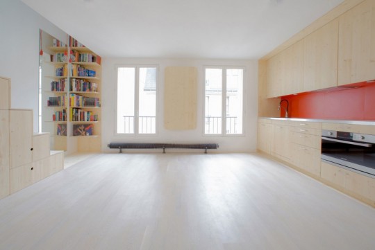 Appartement C aménagé par le cabinet d'architectes Schemaa