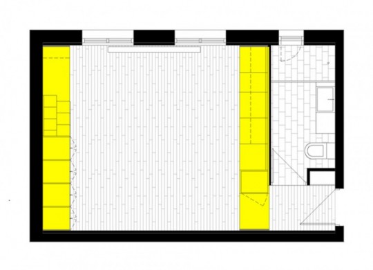 Appartement C - plan du rez-de-chaussee