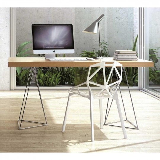 Bureau design Dania tréteaux