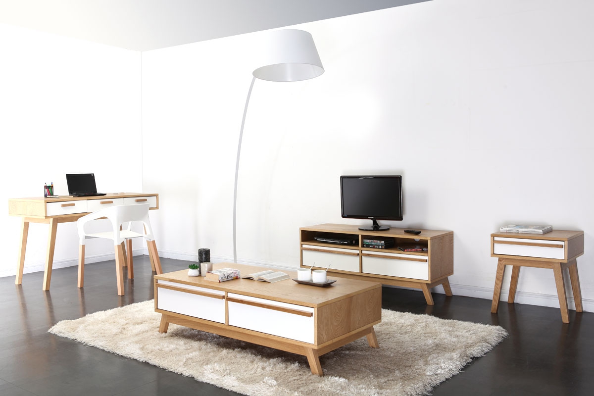 Bureau design scandinave helia dans un int rieur contemporain for Decoration interieur contemporain