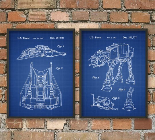 Affiches encadrées quadripode impérial Star Wars