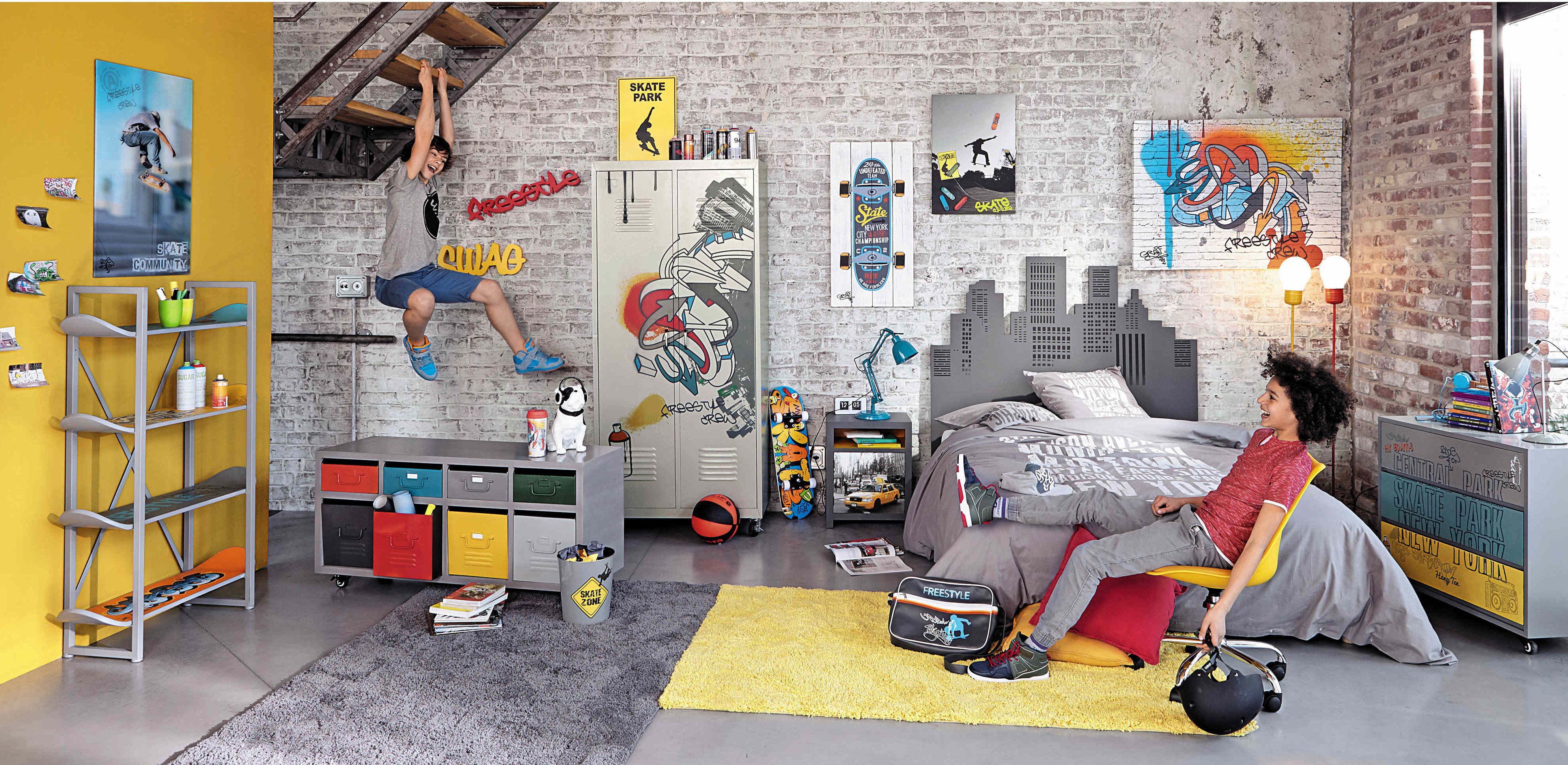 Déco chambre skateboard