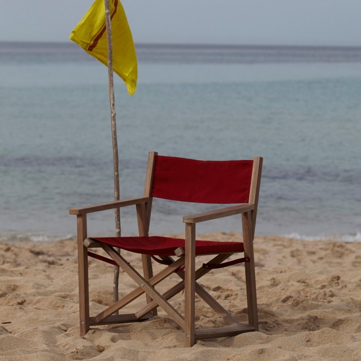 Fauteuil metteur en scène Alfred sur la plage