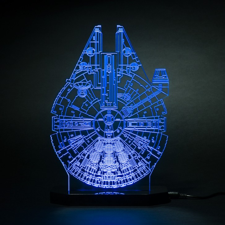 Lampe Star Wars faucon millenium