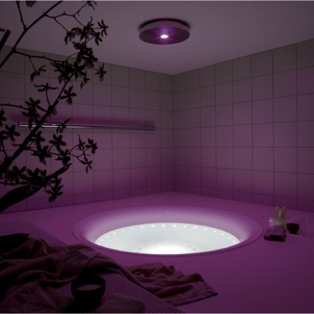 baignoire ronde lumineuse Kos Geo 180