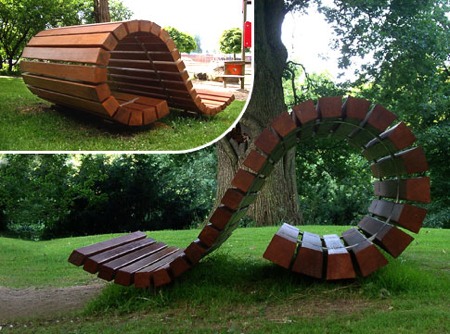banc en bois design Kima bench