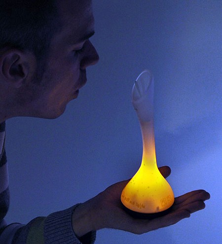 photo lampe design en forme de vase
