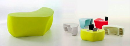 bureau design Baobab coloré et flashy par Philippe Starck -