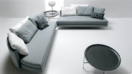 canapé d’angle convertible en lit rond Scoop - design Guido Rosati