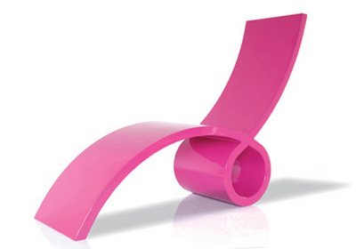 chaise longue design rose - Schoops - Nonesite