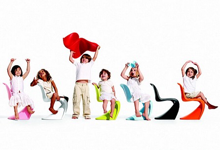 photo de la chaise design pour enfant Panton junior