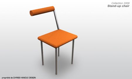 chaise stand-up chair - Chriss Handle design