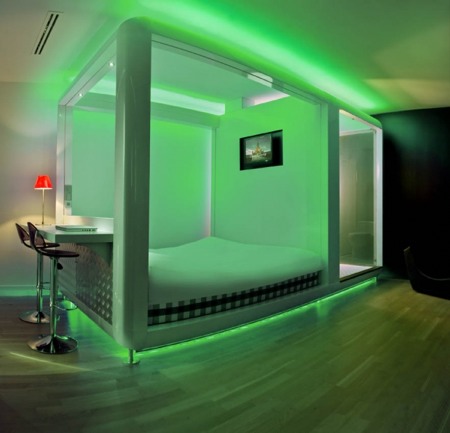 chambre verte hotel Qbic