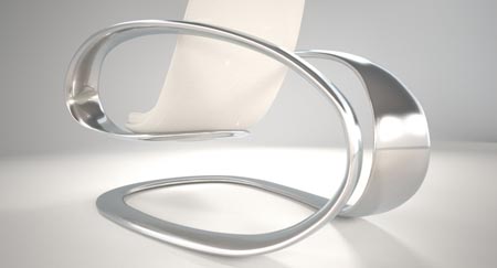 fauteuil à  bascule design