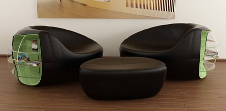 fauteuil et pouf lounge Zern0 - Manworks