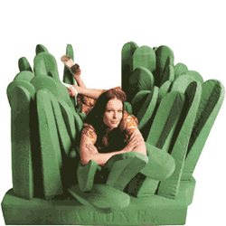 fauteuil vert gazon géant Pratone