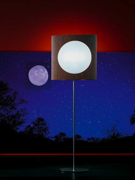 lampadaire en forme de lune