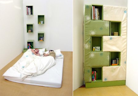 lit bibliothèque convertible - Bed-bookcase - Karen Babel