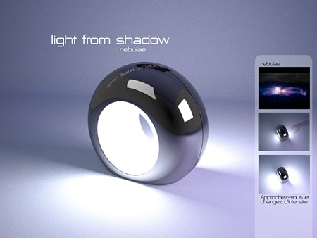 photo du luminaire design avec variateur d’intensité lumineuse Nebulae