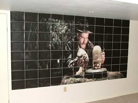 photo Indiana Jones transformée en poster géant avec Rasterbator