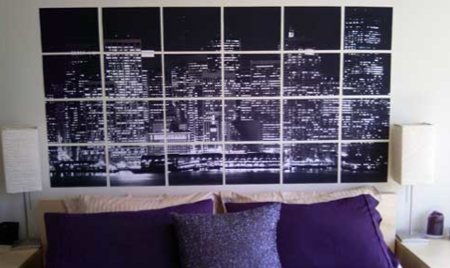 poster de photos de New York dans une chambre réalisé avec le logiciel Rasterbator