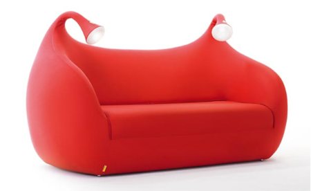 sofa design convertible avec éclairage intégré Morfeo