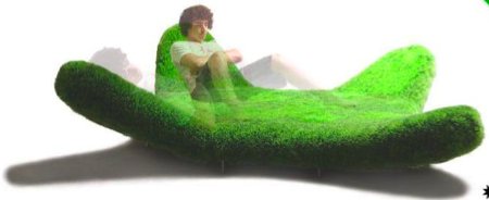 sofa herbe vert pelouse - Serra Armchair