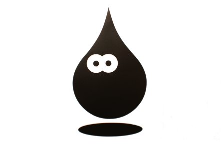 photo du sticker ardoise en forme de goutte d