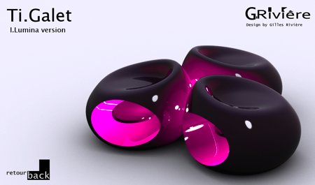 photo de Ti Galet - table basse design en forme de galet