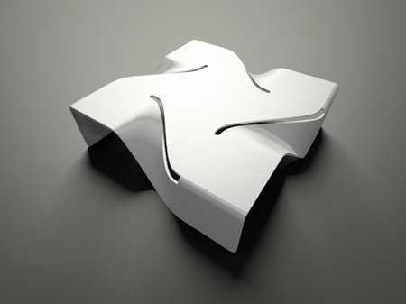 table basse design blanche Vertigo - Aquili Alberg - Moroso