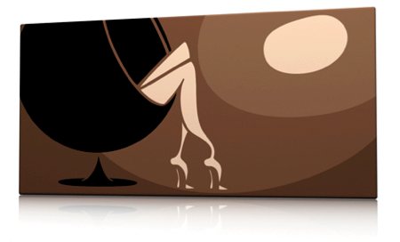 tableau design dans les tons chocolat - Bubble lounge - Qora & Shai