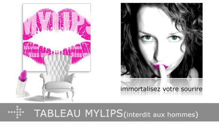 tableau de vos lèvres My lips - Lab2design