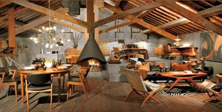 Zara home, collection 2007-2008 - ambiance cosy avec des meubles en bois