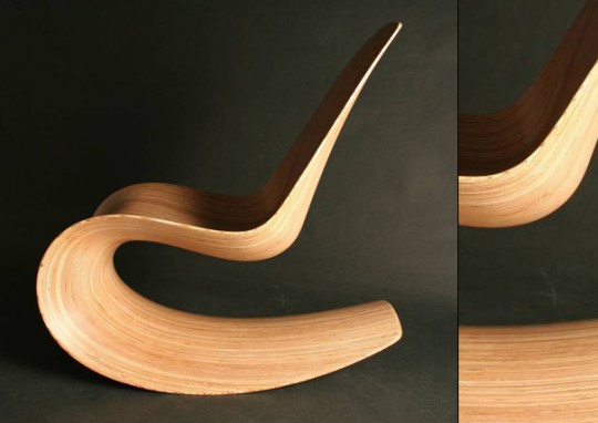 Rocking chair en bois design Breeze