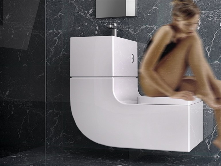 Roca W+W Lavabo et WC 2 en 1 écologique