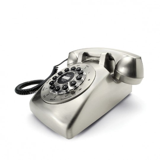 Téléphone vintage chromé Dreyfuss 500