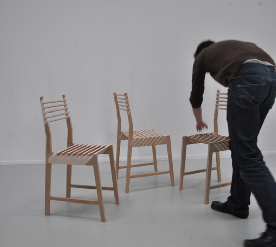 3 chaises empilables Triplette chair