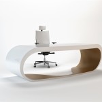 Goggle desk blanc et marron