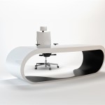 Goggle desk, bureau noir et blanc épuré