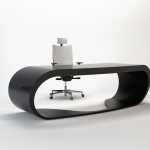 Goggle desk, bureau noir design