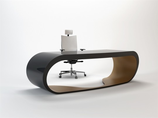 Goggle desk bureau noir et marron