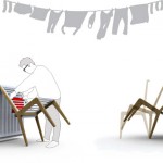 Lean - chaise étendoir Ã  linge